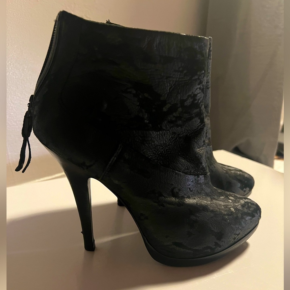 All Saints Heels Boots 7.5 Genuine Leather
